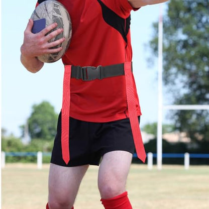 BESPORTBLE 1 Set Flag Football Belts - Adjustable Belts For Adults Kids Youth Players Sport Training Competition Indoor Outdoor Team Games Equipment