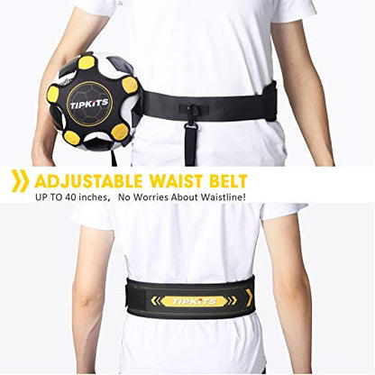 Soccer Training Equipment for kids Adults, Solo Soccer Trainer Belt, with Upgraded Leather Fixation