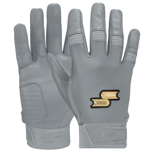SSK Showcase Youth Baseball Batting Gloves - Durable Full Cabretta Leather Glove - 8 Colors