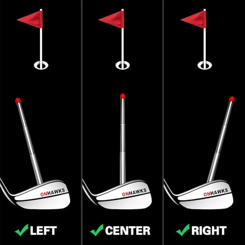 Golf Alignment Rods - Club Alignment Sticks with Telescopic Magnetic Corrector Trainer Aid Tools Help Visualize and Align Your Golf Shots Club,Swing Aim Practice Accessories Golf Gifts