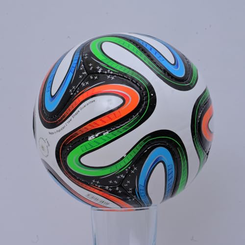 Soccer Ball Size 5 Training Football Durable PU Leather Match & Practice Ball Indoor Outdoor Play Professional Hand Stitch Made FootballOII-012