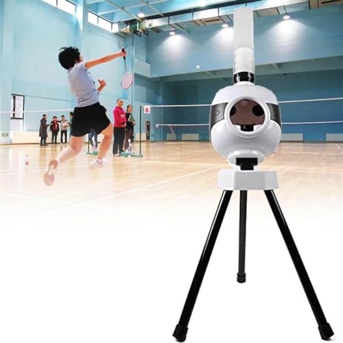 Badminton Serving Machine, Automatic Badminton Launcher, Badminton Trainer Robot with Intelligent Remote Control, for Home Solo Practice and Competition Training,A - size: A