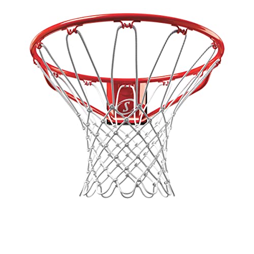 Spalding Regulation Size 18" Steel Basketball Rim with Net Included | Choose from Fixed or Breakaway | Replacement Rim for Indoor or Outdoor Hoop