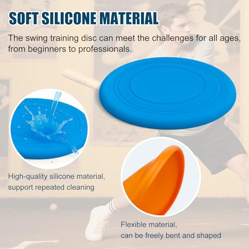 8Pcs Swing Disk Baseball Swing Trainer, 7 Inch Colorful Softball Training Equipment for Batting Mechanics & Swing Analysis, Lightweight Durable Hitting Aid for Baseball & Softball Players