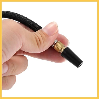 1 Set Portable Air Pump with Inflation Needle Tapered Nozzles Extension Hose for Bicycle Wheel Tire Inflator Auto Replacement Parts
