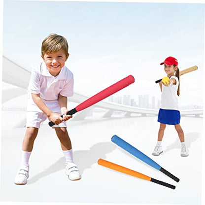 Toyvian Wear Resistant Eva Baseball Bat for Soft Training for Outdoor Indoor Play with Net Bag Durable Sports Accessory for Boys and Promotes Active Parent Interaction