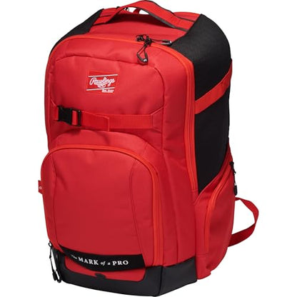 Rawlings | The Journey Player's Backpack Equipment Bag | Baseball/Softball | Multiple Colors - color: Scarlet