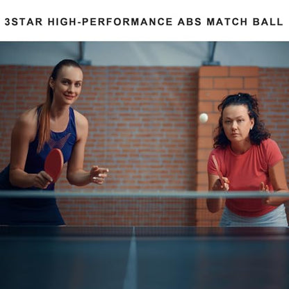 3 Star Ping Pong Balls - High Performance ABS Table Tennis for Training,Game - color: Pack of 20 White