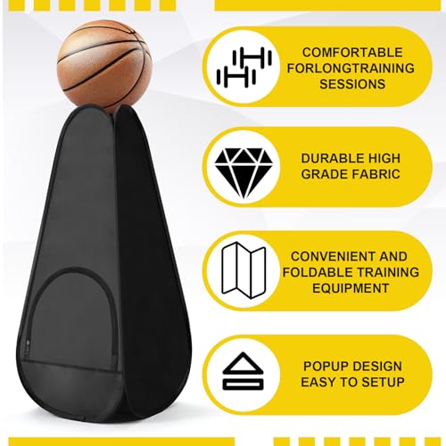 6 Pcs Basketball Blocker Pop Up Defender with Sand Bags Cone Blocking Dummy Training Mannequin Soccer and Basketball Defender Dummy Practice Equipment for Defence Training Drills