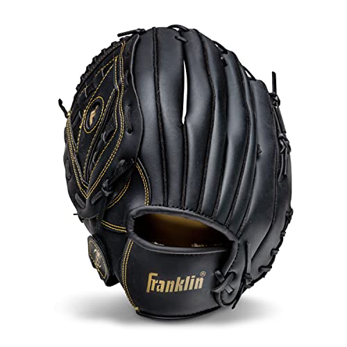 Franklin Sports Field Master Baseball + Softball Glove - Field Master Adult + Youth Baseball + Softball Mitt - Men's + Women's Gloves - Right Hand Throw