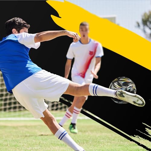Western Star Soccer Ball Helix- Size 3 4 5 - Official Match Grade Soccer Balls - Attractive and Durable Design - color: Revolution, size: Size 4
