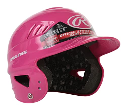 Rawlings | COOLFLO Batting Helmet | T-Ball (6 1/4" - 6 7/8") | Black - color: Pink - COOLFLO