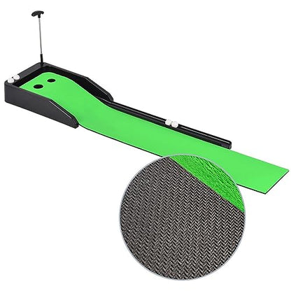 Golf Putting Mat Golf Putting Matt Indoors with Ball Return Convenient Improving Putting Skills Blanket Putting for Amateurs