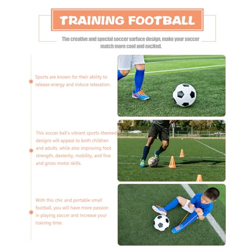 Size 5 Training Soccer Ball for Youth and Adults, Pu Leather Machine-Stitched Football, Wear-Resistant Outdoor Soccer Ball for Team Practice and Matches