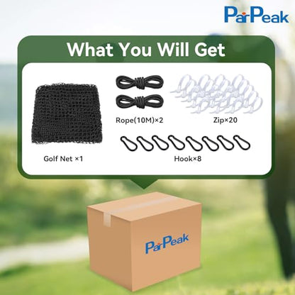 Golf Nets Practice，Sports Nets for Backyard Driving Real Golf Balls10ft to 60ft, Ball Stop Netting for Garage Swing Training, Indoor Outdoor Nylon Heavy Duty Soccer, Basketball, Pickleball Accessories - size: 10ft×60ft