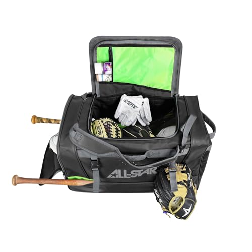 All-Star S7 Elite Player Duffle, 20.5" H x 14" W x 10" D - color: Black