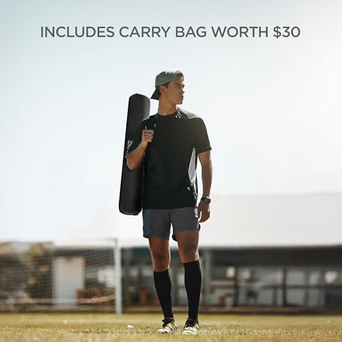 ZivPlay Baseball Hitting Trainer Baseball Swing Trainer Softball and Baseball Training Equipment for Batting Practice with Height and Speed Adjustment