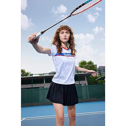 Kawasaki Badminton Set Professional Graphite Badminton Racket Lightweight & high Performance for Sports, Training and Entertainment Including 3 Badminton shuttlecocks & 2 overgrips & Carrying Bag