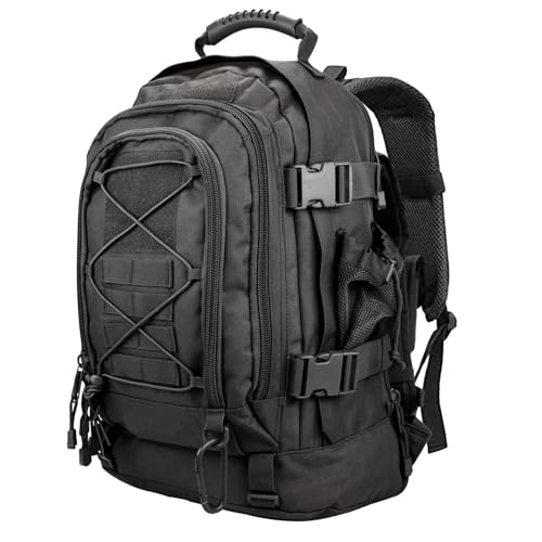 Miramrax Tactical Backpack Military Army Daypack - Assault Pack for Men Molle Backpacks Bug Out Bag 3 Day Pack for Hiking Camping Travel Hunting Rucksack Trekking Black - color: Black