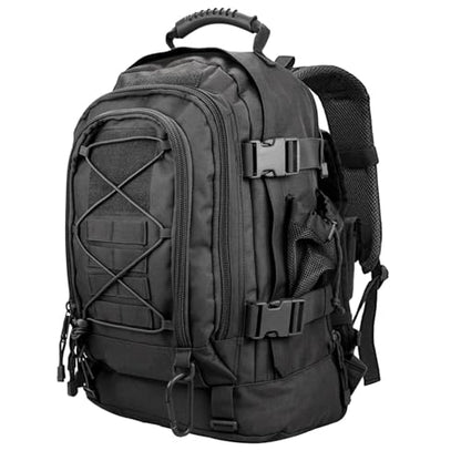 Miramrax Tactical Backpack Military Army Daypack - Assault Pack for Men Molle Backpacks Bug Out Bag 3 Day Pack for Hiking Camping Travel Hunting Rucksack Trekking Black - color: Black