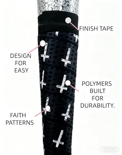 4 Pcs Cross Baseball Bat Grip Tapes, 1.5mm, Precut and Full Adhesive Softball Grip Tape,Non-Slip Baseball Bat Wrap, for Multi-Sport Handles - color: 6 colors