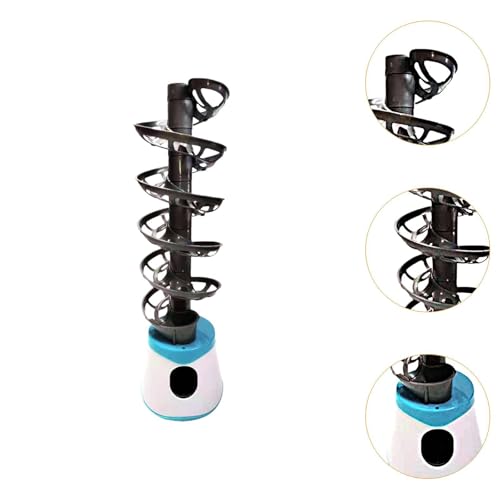 kowaku Table Tennis Robot Portable Table Tennis Equipment Launcher Automatic Table Tennis Serve Machine for Beginners Training - size: Holds 50 Balls