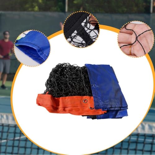 Pickleball Replacement Net Training Gear Weatherproof Lightweight 10ft Black Polyester Practice for Home Badminton