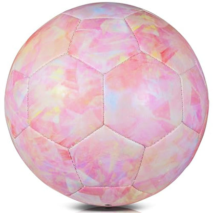 Soccer Ball Size 3/Size 4 for Kids, Premium TPU Toddler Soccer Balls Interactive Indoor Outdoor Sports Toys for Kid Children Boys Girls Teenager Schoolboys Birthday Gifts