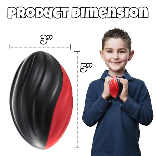 Bedwina 5" Mini Foam Football - Small Toy Footballs for Indoor and Outdoor Play, Spiral Foam Sports Birthday Football Party Favors for Kids - style: 30-Pcs