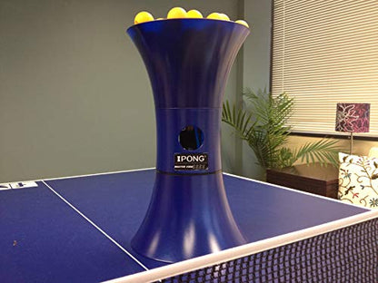 iPong V300 Table Tennis Training Robot - Serves 40mm Regulation Ping Pong Balls Automatically - Play Solo w/o Playback Mode on your Ping Pong Table - Various Models Available, Size 19 , Blue