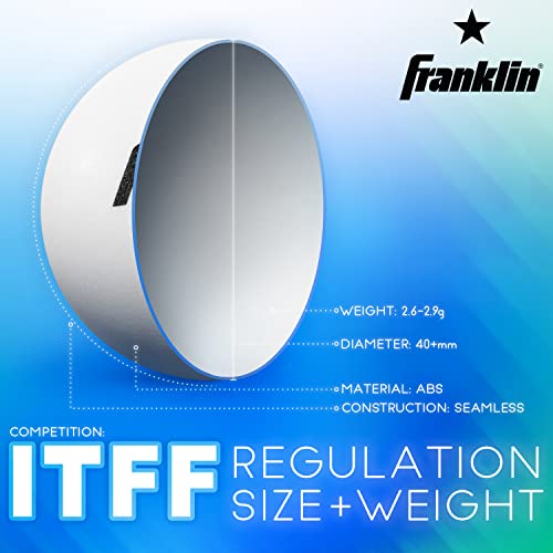 Franklin Sports Table Tennis Balls - Official Size and Weight 40mm Table Tennis Balls - One Star Professional Balls - Bulk Packs and Family Sets - style: 40 mm Pack of 36