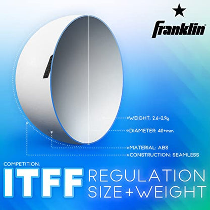 Franklin Sports Table Tennis Balls - Official Size and Weight 40mm Table Tennis Balls - One Star Professional Balls - Bulk Packs and Family Sets - style: 40 mm Pack of 6