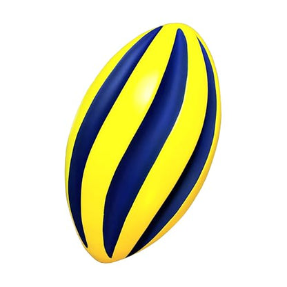 Spiral Foam Football - Soft Foam Football for Kids - 9 Inches - American Football - 1 Each - color: Blue/Yellow