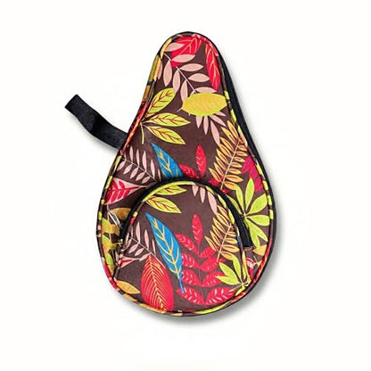 Skarabrae Single Table Tennis Racket Cover with Single Paddle Compartment & External Ball Pocket Portable Ping Pong Paddle Case - color: Yellow