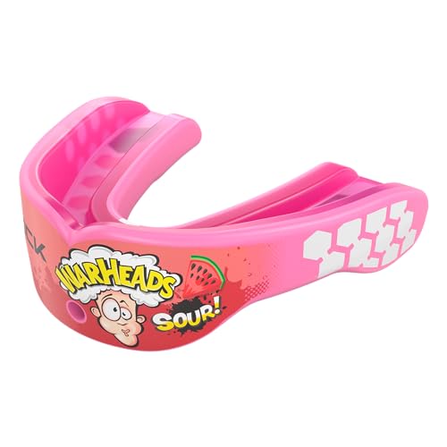 Shock Doctor, Gel Max Power Flavor Mouth Guard, Football, Lacrosse, Hockey, MMA, Boxing, Youth & Adult - color: Warheads Sour Watermelon, size: Adult