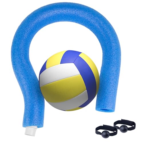 Volleyball Spike Trainer Foam Head Only for Volleyball Training Aids，Includes a Pair of Exercise Band Knee Pads Volleyball,Durable Lightweight Hitting Trainer Equipment for Serving(Foam Head Only)