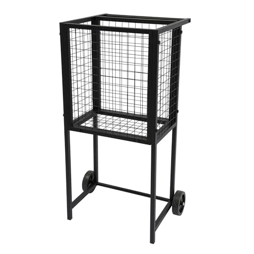 Tennis Ball Cart,Professional Rolling Tennis Cart with Practical Handle and Two Wheels,Heavy-Duty Portable Tennis Ball Holder Basket for Tennis Ball,Pickleball,Baseballs
