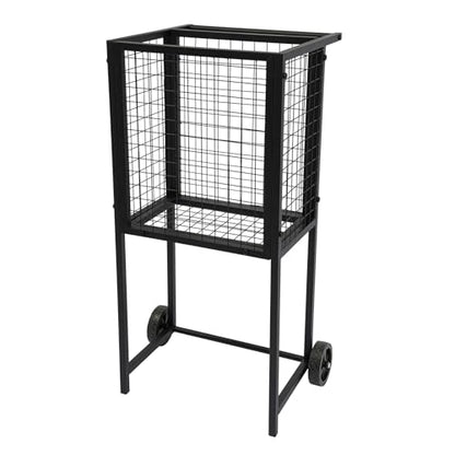 Tennis Ball Cart,Professional Rolling Tennis Cart with Practical Handle and Two Wheels,Heavy-Duty Portable Tennis Ball Holder Basket for Tennis Ball,Pickleball,Baseballs