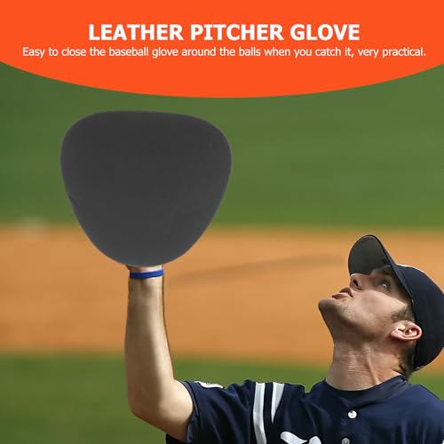GARVALON Foam Fielding Trainer Baseball Glove with Finger Protection Thickened Youth Sports Mitt for Defensive Training and Catching Practice
