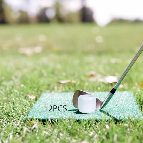 12 Pieces Practice Golf Ball Swing Training Ball Limited Flying Distance Aerodynamic TPU Construction Suitable for Backyard Indoor Use