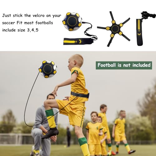 Soccer Agility Training Equipment Set, Soccer Accessories 12 Rung 20Ft Agility Ladder, 12 Disc Cones, Solo Soccer Trainer, Jump Rope - Speed Training Equipment Gifts for boy