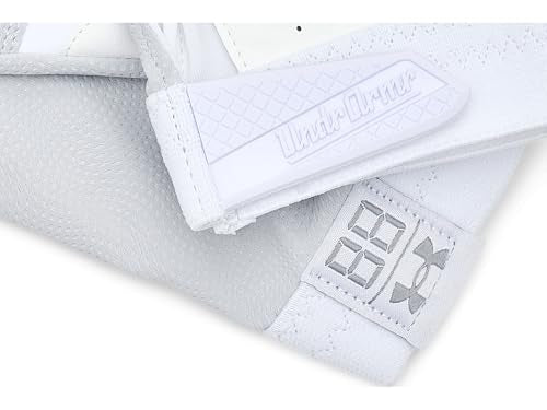 Under Armour Clean Up Baseball Gloves - color: (100) White / White / Metallic Silver, size: Small
