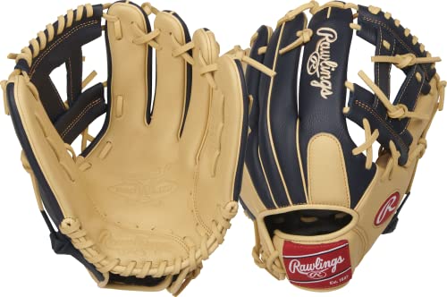 Rawlings | Select PRO LITE Youth Baseball Glove | Pro Player Models | Sizes 10.5" - 12.25" | Multiple Styles - color: Manny Machado | Navy / Camel, size: 11.5" | Infield