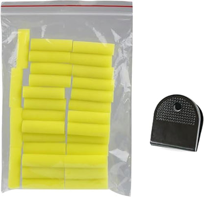 A Set 30 Pcs Cylinder Table Tennis Glues Brush for Water-Base Glues Sponge Wipe Table Tennis Racket Sponge Wipe Brush Set