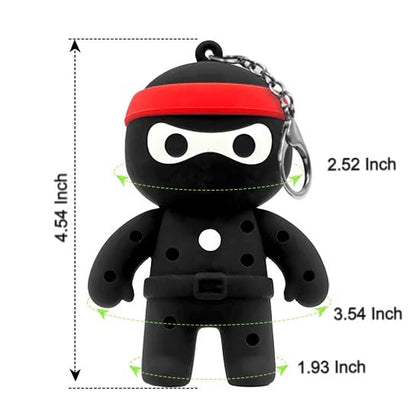 FAR&STRAIGHT Ninja Golf Tee Holder | Interchangeable Plugins | Funny & Unique Golf Gift | Personalized Accessory - style: 4 Plugin Set