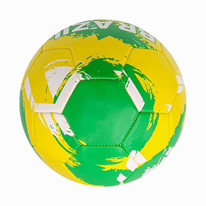 Icon Sports World Flag Country World Flag Training Outdoor Soccer Ball Brazil Ball Home
