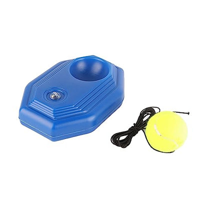Tennis Ball Trainer, Portable with Sand Weight Valve for Stable Support, Tennis Practice Base, Elastic Rope for Drills, for Beginners, Tennis Pros, Home Courts, Outdoor Training, B