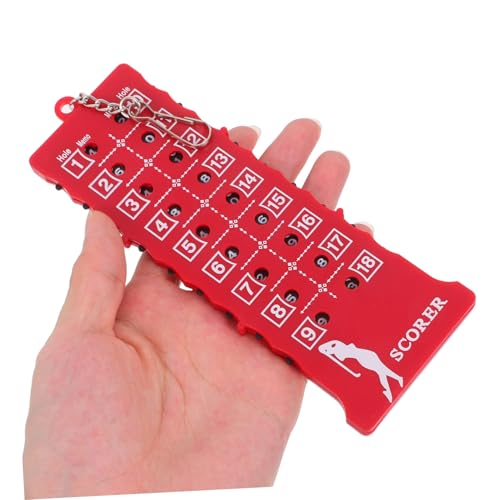 GANAZONO Compact Golf Score Counter Stroke Tracker Lightweight Portable Golf Accessories for Outdoor Practice Competition Fans