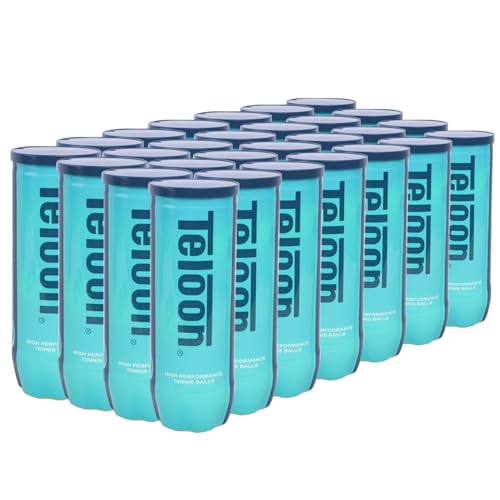 Teloon Championship Tennis Balls - Extra Duty - Regular Duty Felt Pressurized Tennis Balls - color: Extra 24 Can , 72 Balls