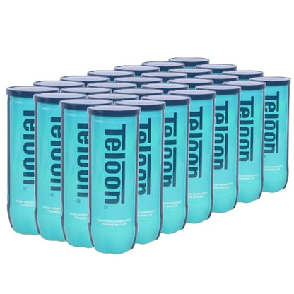 Teloon Championship Tennis Balls - Extra Duty - Regular Duty Felt Pressurized Tennis Balls - color: Extra 24 Can , 72 Balls